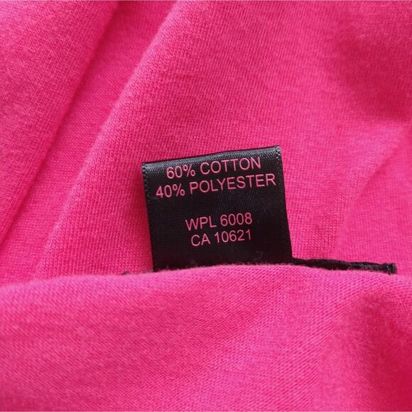 W Rock & Roll Cowgirl Pink Turquoise Horse Feather Graphic Henley T Shirt NWT L - Picture 7 of 7